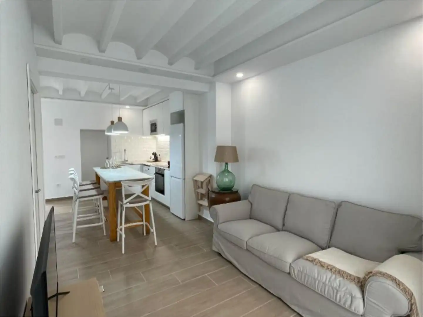 Living room of Flat for rent in Dénia  with Air Conditioner