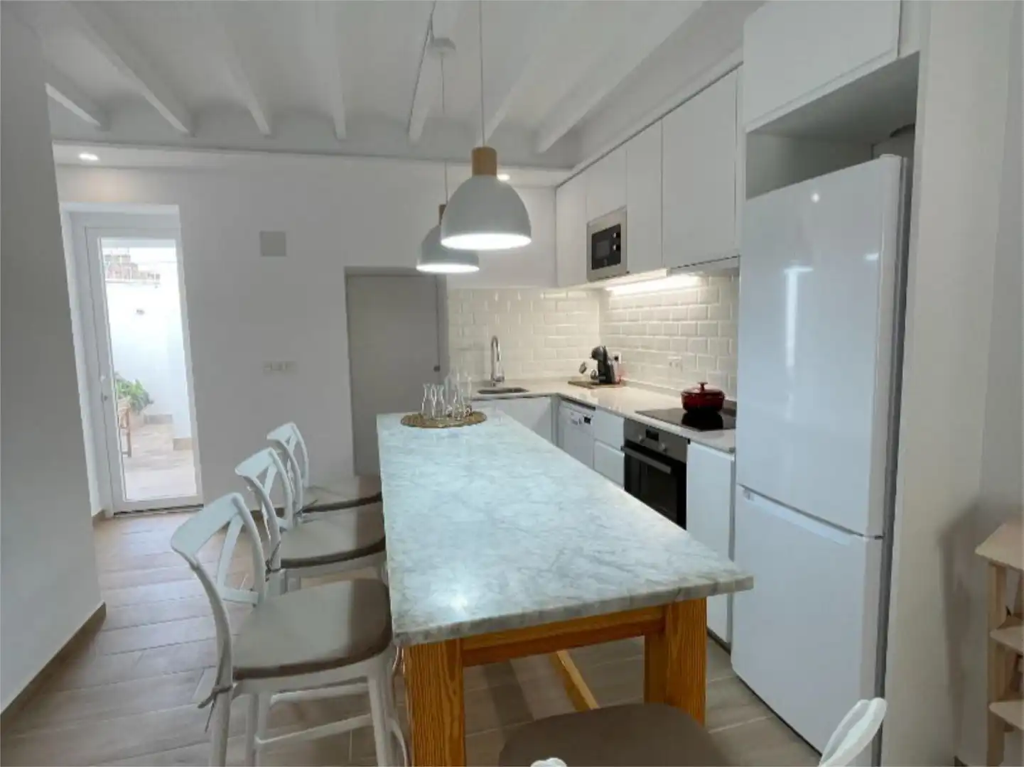 Kitchen of Flat for rent in Dénia  with Air Conditioner