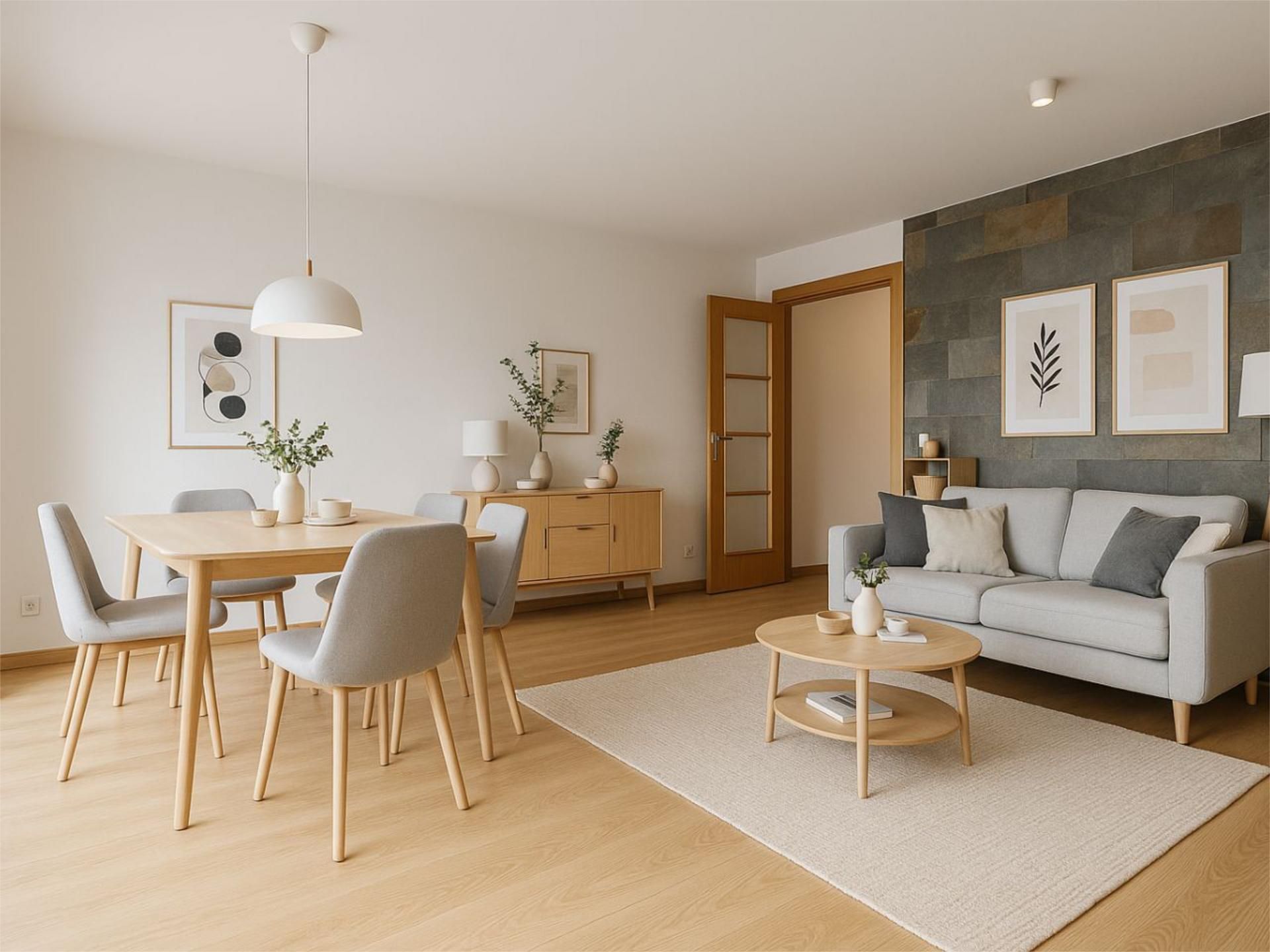 Sala d'estar de Pis en venda en La Roca del Vallès amb Balcó
