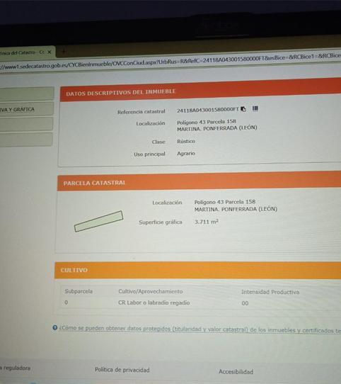 Foto 2 de No Urbanitzable en venda a Camino Carrascal, 42, Flores de Sil - La Placa, León