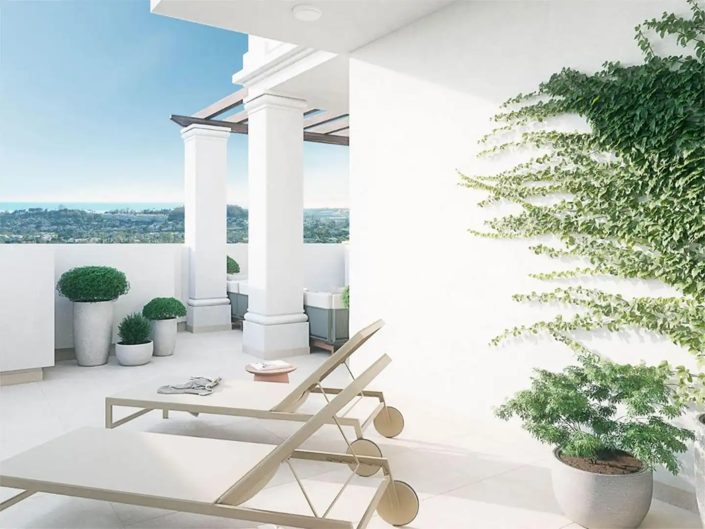 Piso en venta en Urbanizacion N Andalucia J, 20, Los Naranjos Terraza de Piso en venta en Marbella con Aire acondicionado, Terraza y Piscina