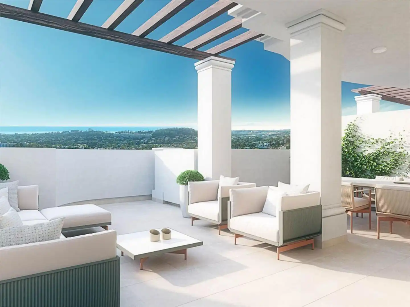 Piso en venta en Urbanizacion N Andalucia J, 20, Los Naranjos Terraza de Piso en venta en Marbella con Aire acondicionado, Terraza y Piscina