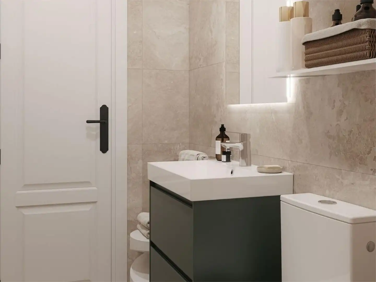 Piso en venta en Urbanizacion N Andalucia J, 20, Los Naranjos Baño de Piso en venta en Marbella con Aire acondicionado, Terraza y Piscina