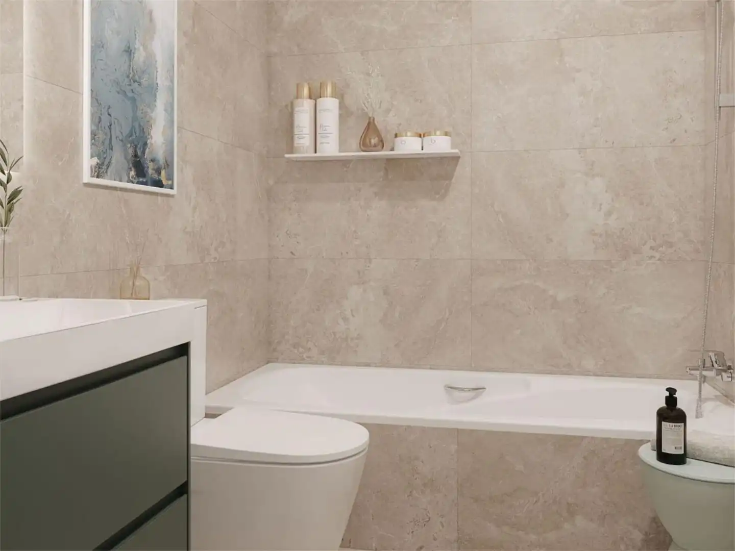 Piso en venta en Urbanizacion N Andalucia J, 20, Los Naranjos Baño de Piso en venta en Marbella con Aire acondicionado, Terraza y Piscina