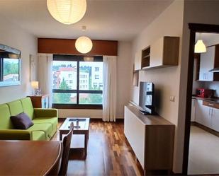 Living room of Flat for sale in Pontevedra Capital   with Heating, Parquet flooring and Storage room