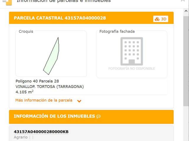 Terreno no urbanizable en Venta en C-12, 10 en Vinallop