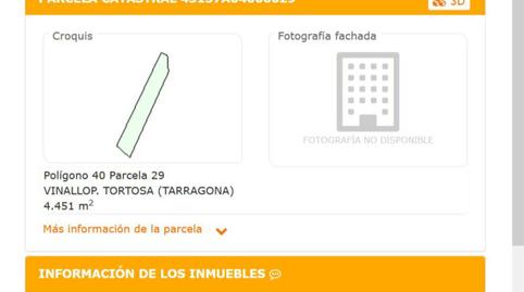 Non-constructible Land for sale in C-12, 10, Vinallop, Tarragona - image 4 Photo 4 of Non-constructible Land for sale in C-12, 10, Vinallop, Tarragona