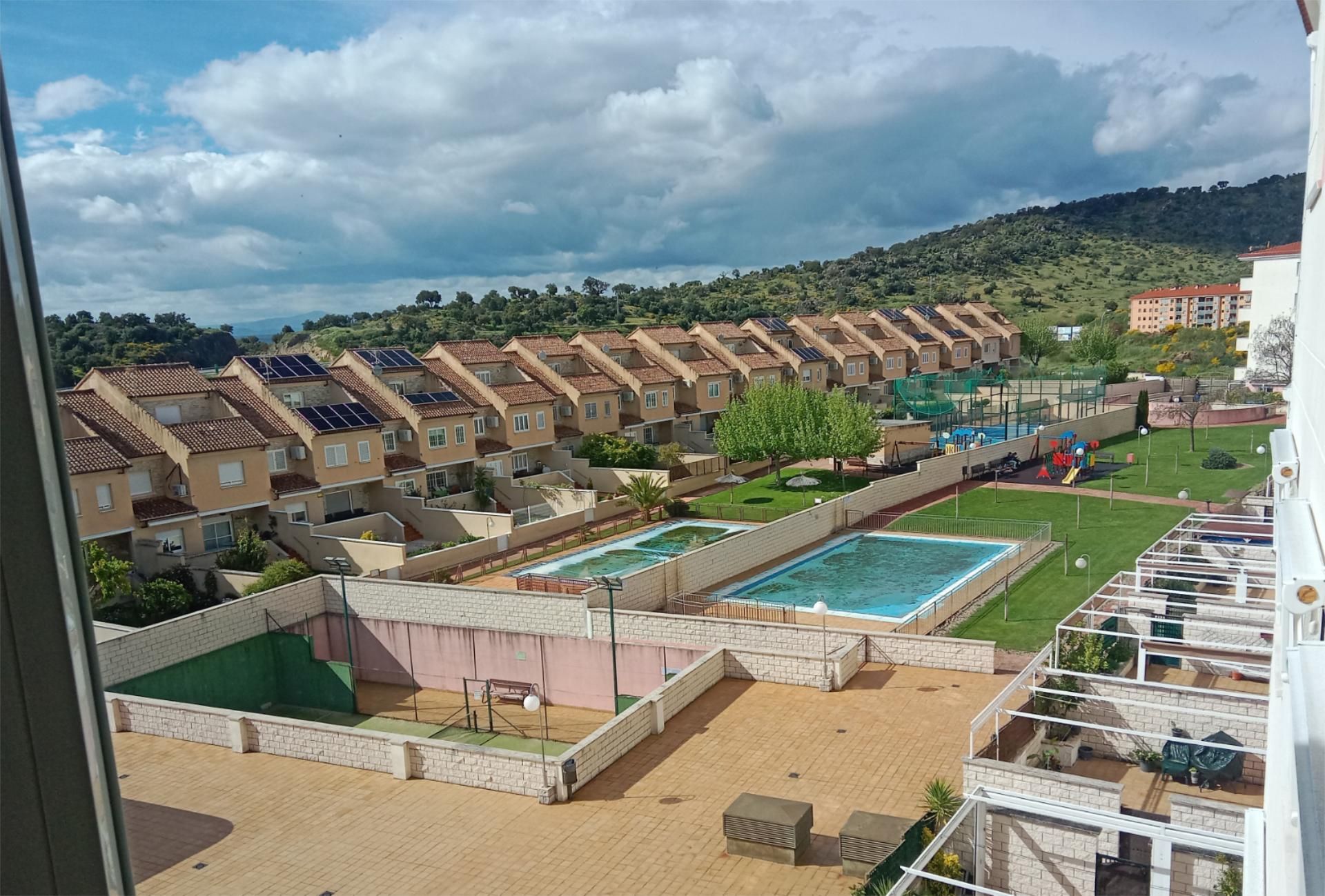 Exterior view of Flat for sale in Plasencia  with Air Conditioner, Terrace and Swimming Pool
