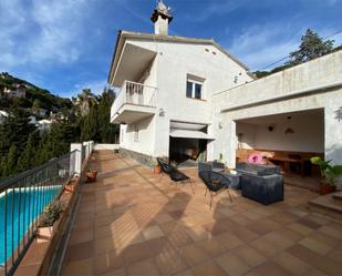 Exterior view of House or chalet for sale in Lloret de Mar  with Air Conditioner, Terrace and Swimming Pool