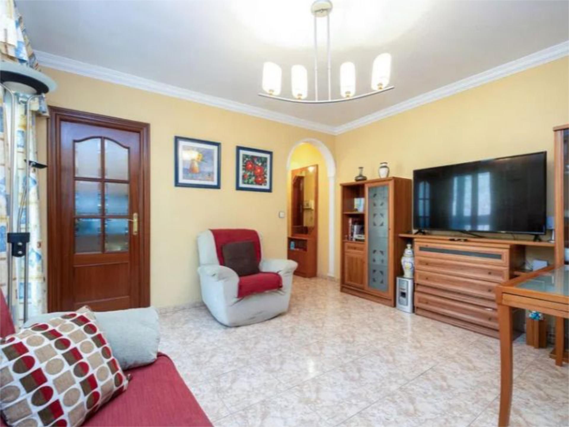 Living room of Flat for sale in  Jaén Capital  with Air Conditioner, Private garden and Furnished