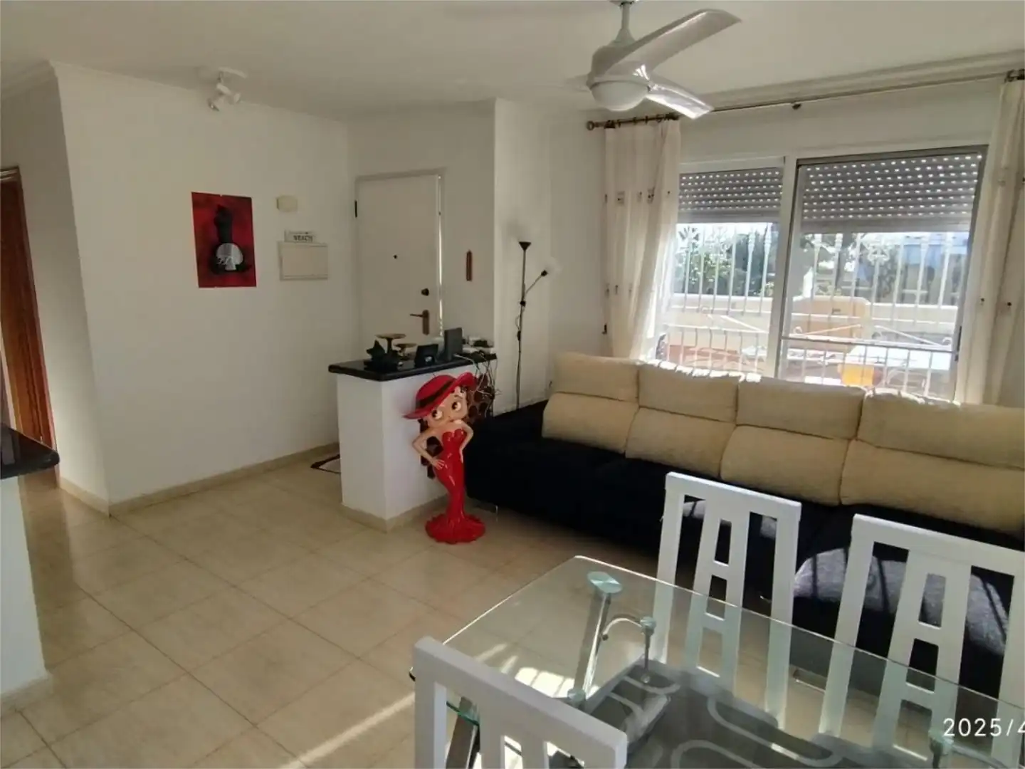 Flat for sale in Avenida Tortuga Boba, 5, Vera Playa Naturista Living room of Flat for sale in Vera with Air Conditioner, Heating and Private garden