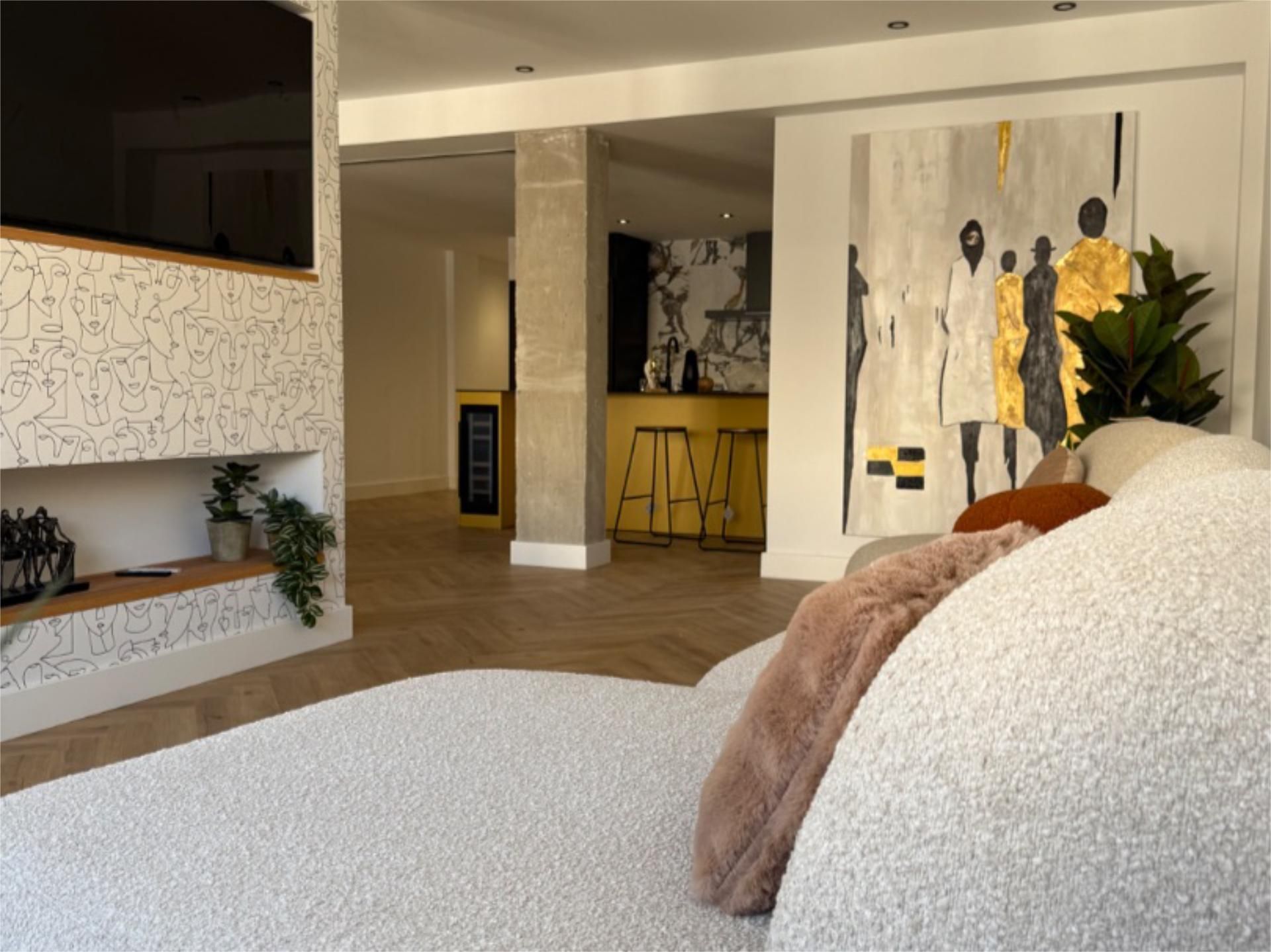 Living room of Flat for sale in Gandia  with Air Conditioner and Balcony