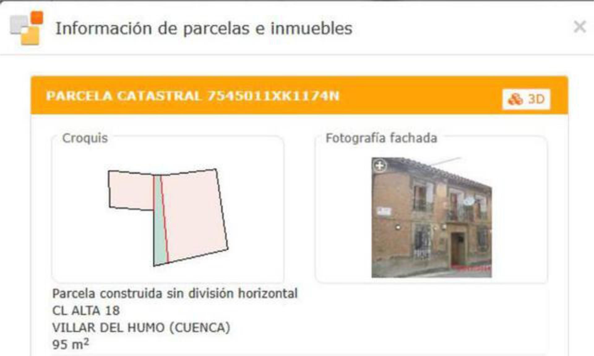 Exterior view of House or chalet for sale in Villar del Humo