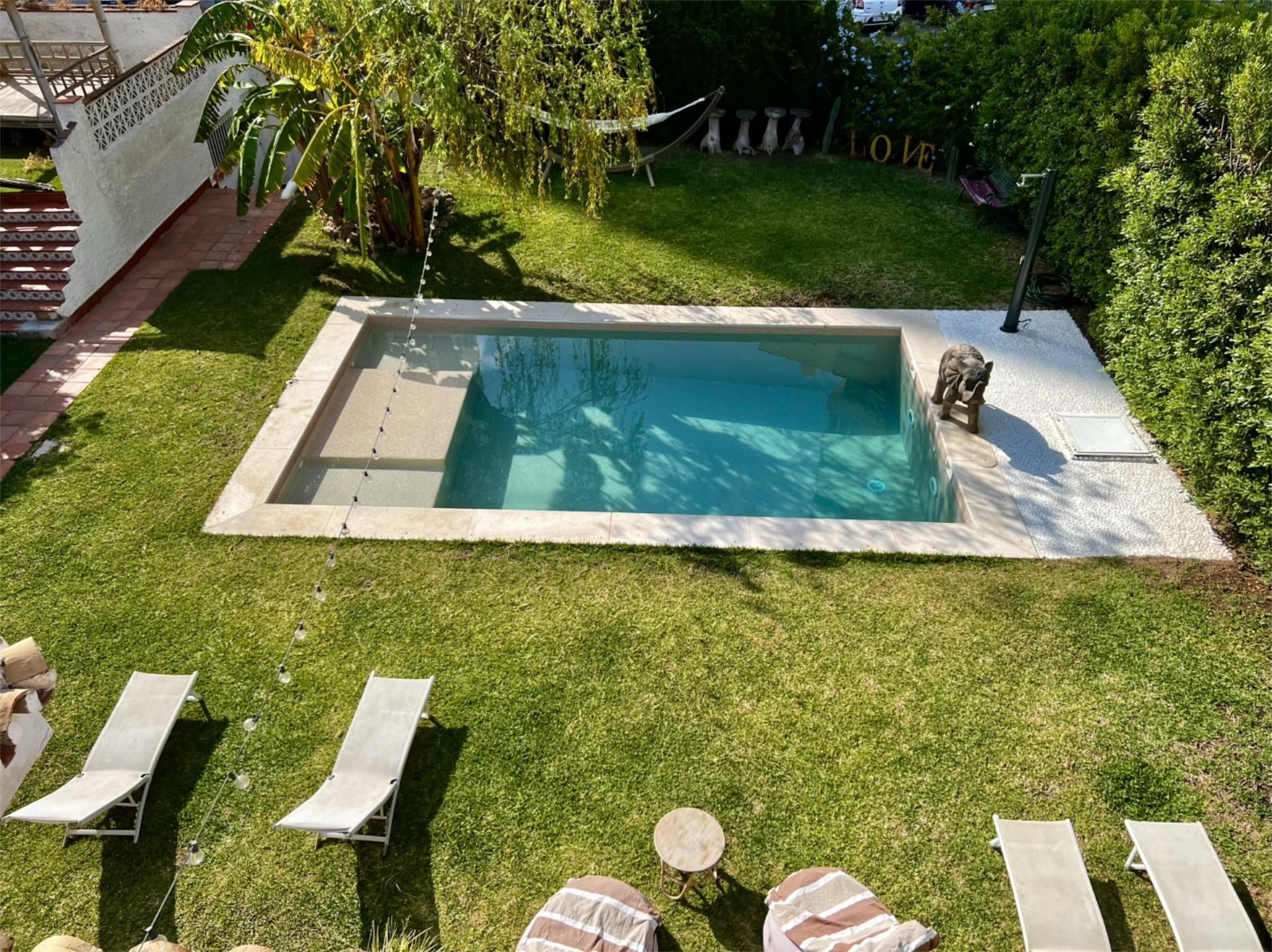 Piscina de Pis de lloguer en Torremolinos amb Aire condicionat, Calefacció i Jardí privat