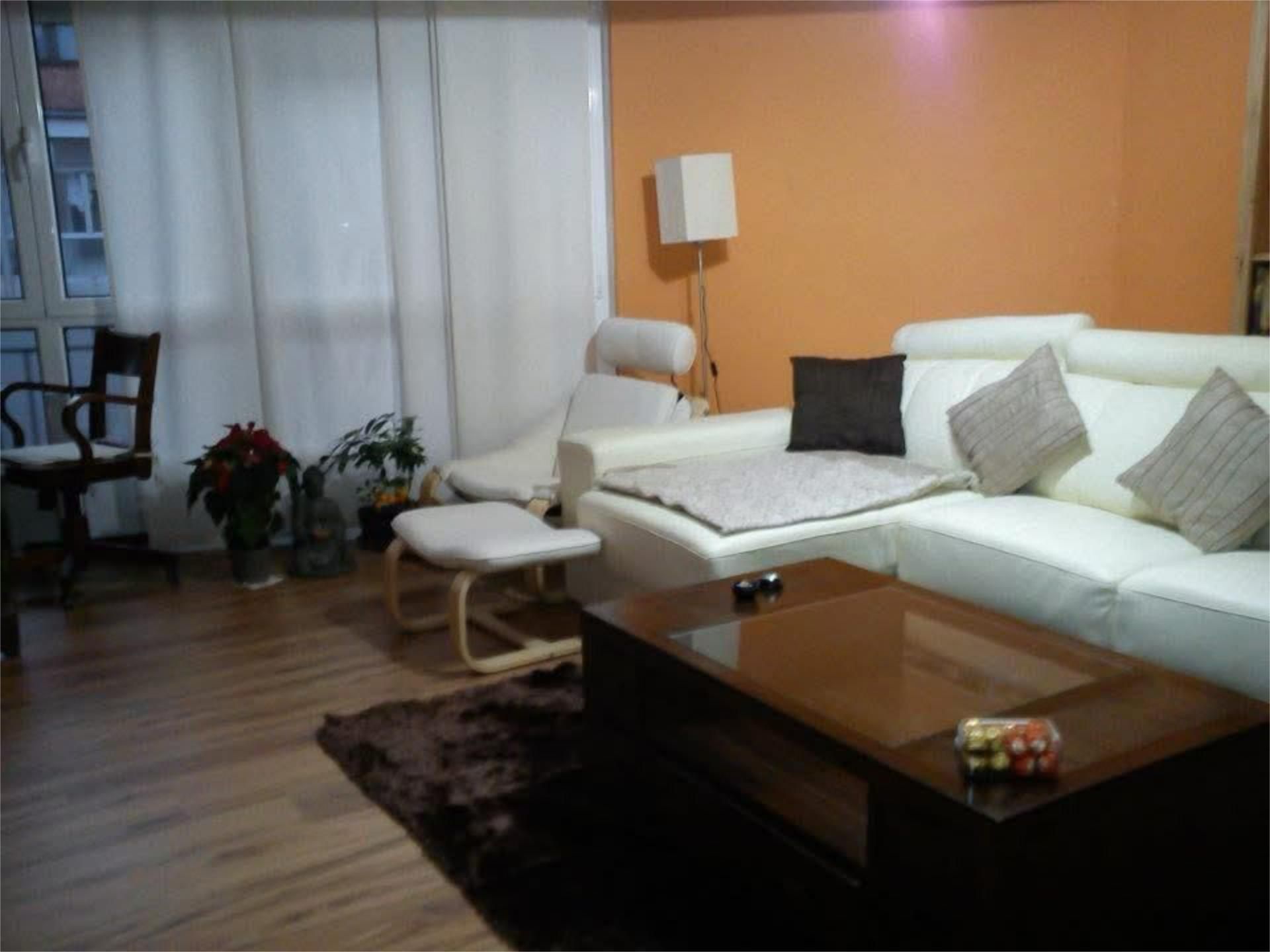 Living room of Attic for sale in Gijón   with Heating, Terrace and Furnished