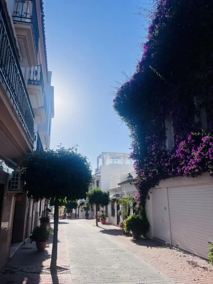 Houses for sale in Calle Antero, Centro Exterior view of Houses for sale in Estepona with Air Conditioner, Heating and Terrace