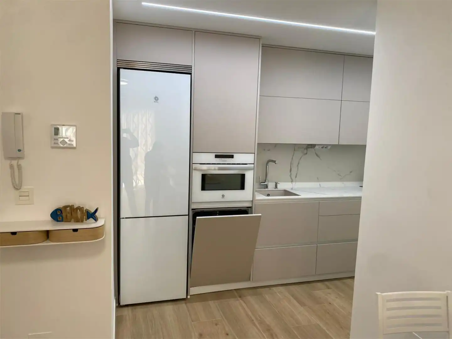 Küche von Wohnung zur Miete in La Manga del Mar Menor mit Klimaanlage, Heizung und Möbliert