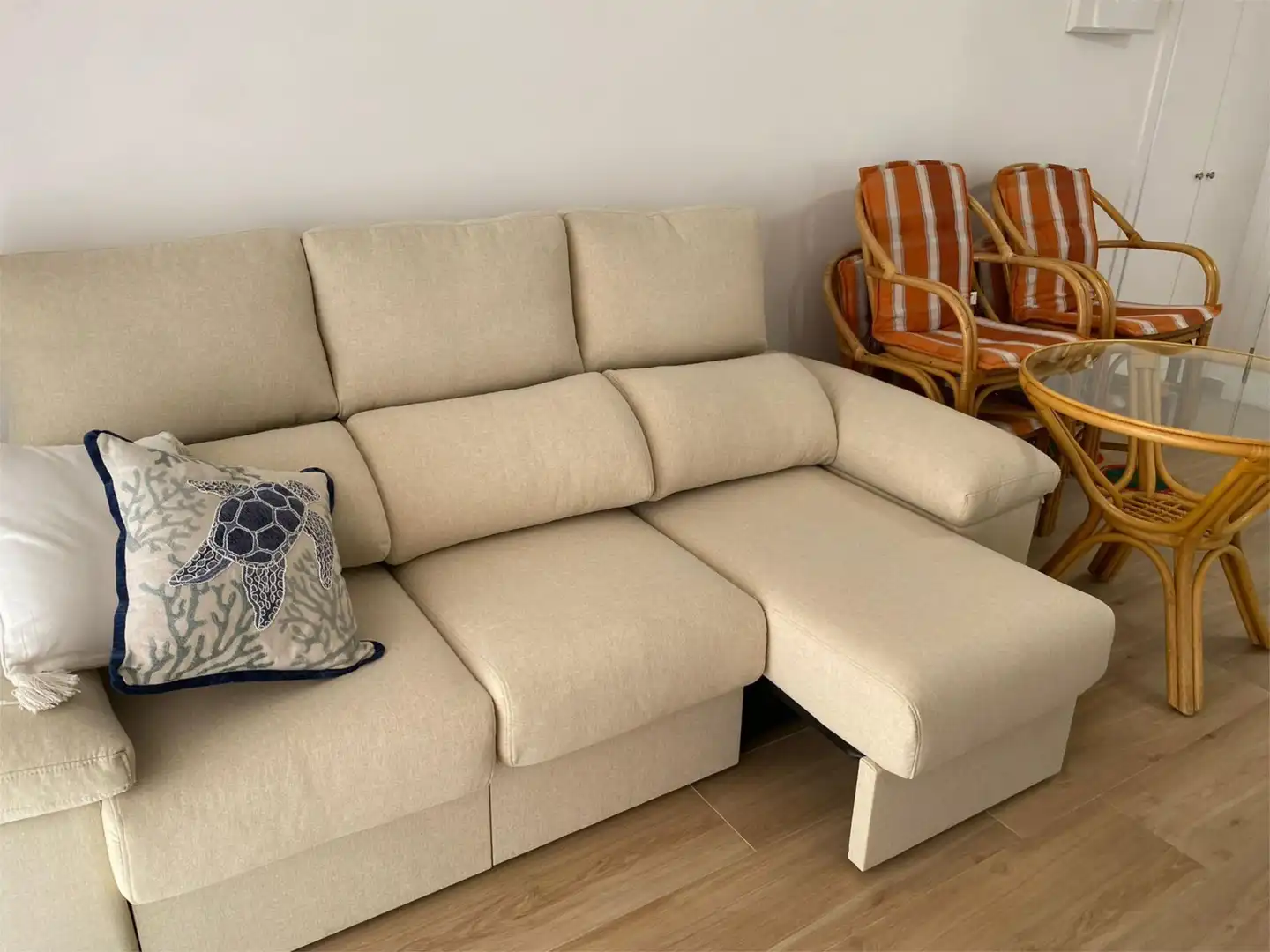 Wohnzimmer von Wohnung zur Miete in La Manga del Mar Menor mit Klimaanlage, Heizung und Möbliert