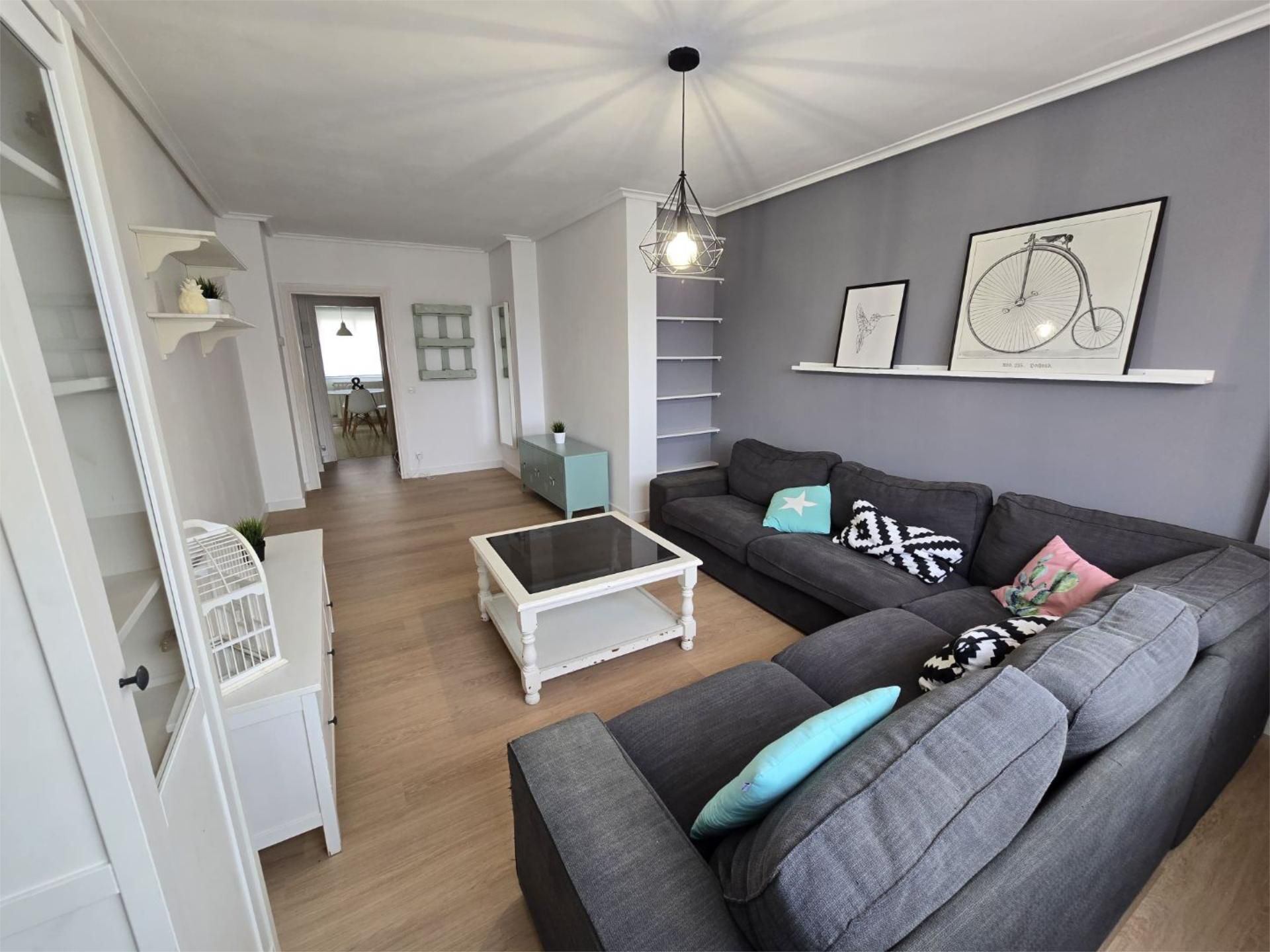 Living room of Flat for sale in  Logroño  with Heating, Private garden and Storage room
