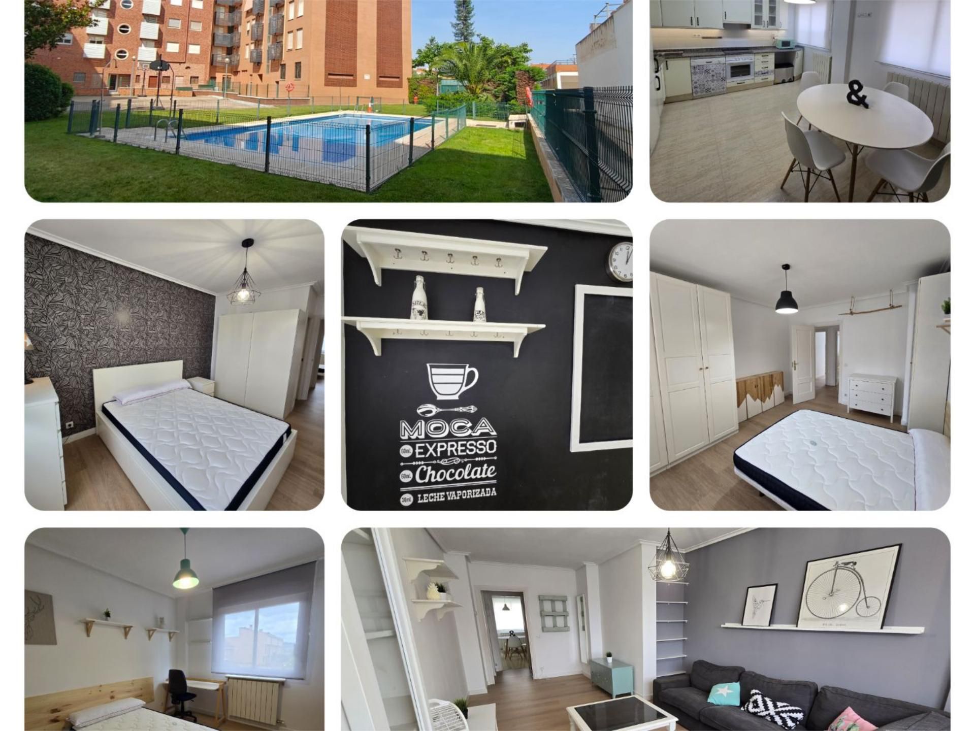 Bedroom of Flat for sale in  Logroño  with Heating, Private garden and Storage room