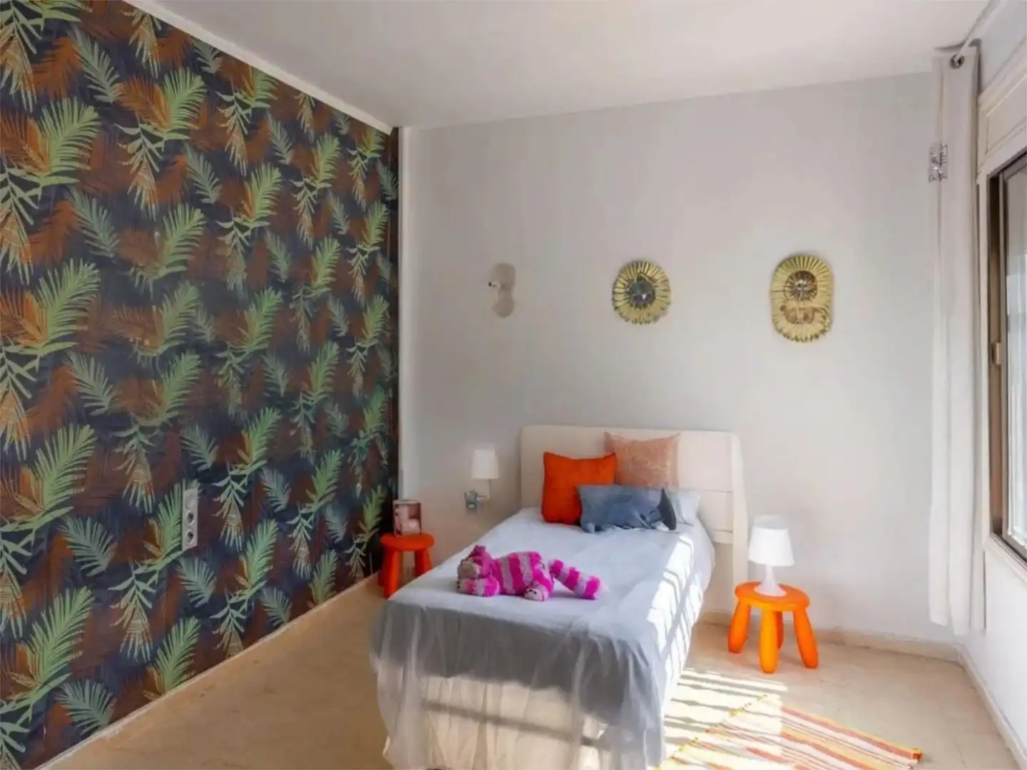 Pis de lloguer a Avenida Entremares, 32, El Sabinar – Urbanizaciones – Las Marinas – Playa Serena Dormitori de Pis de lloguer en Roquetas de Mar amb Aire condicionat, Calefacció i Jardí privat