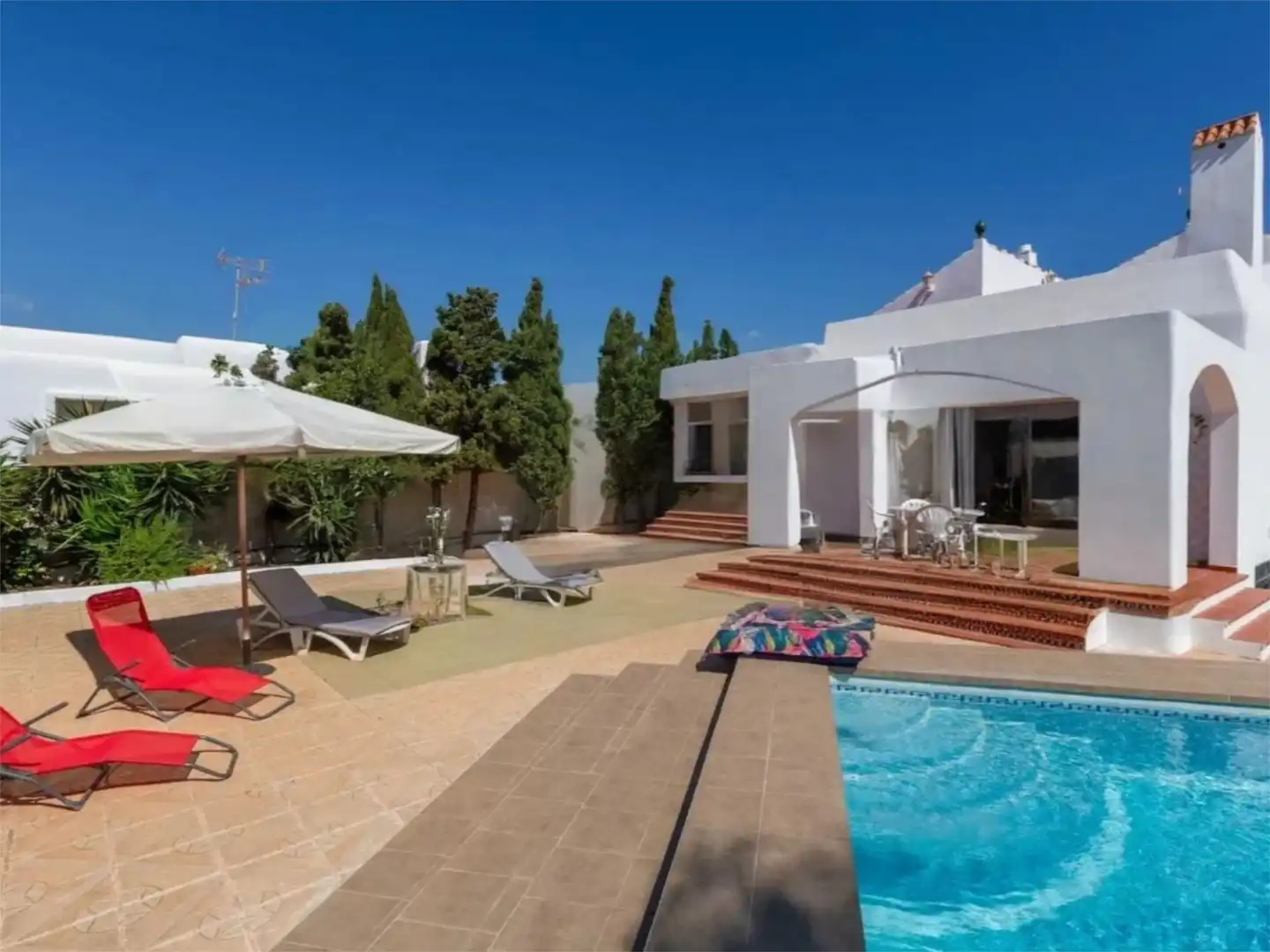 Pis de lloguer a Avenida Entremares, 32, El Sabinar – Urbanizaciones – Las Marinas – Playa Serena Jardí de Pis de lloguer en Roquetas de Mar amb Aire condicionat, Calefacció i Jardí privat
