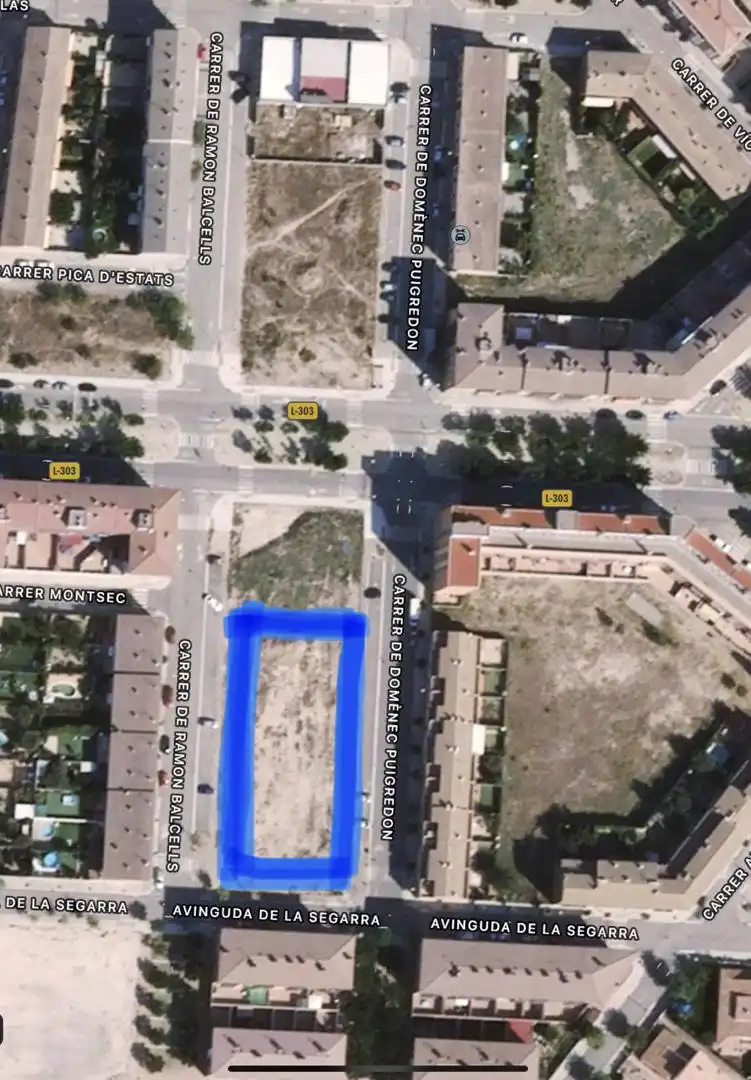 Exterior view of Constructible Land for sale in Cervera