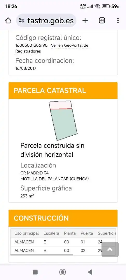 Parking of Storage room for sale in Motilla del Palancar