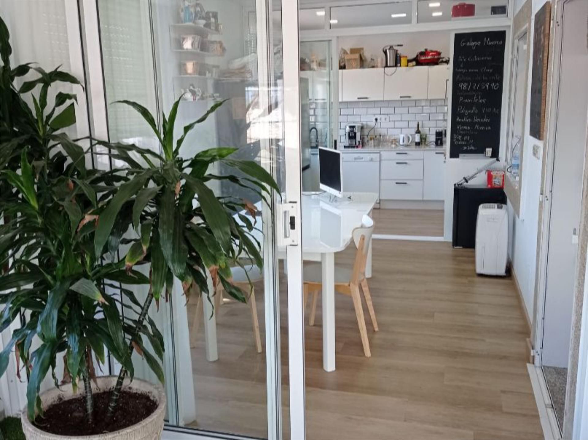 Kitchen of Flat for sale in Padrón  with Air Conditioner, Parquet flooring and Terrace
