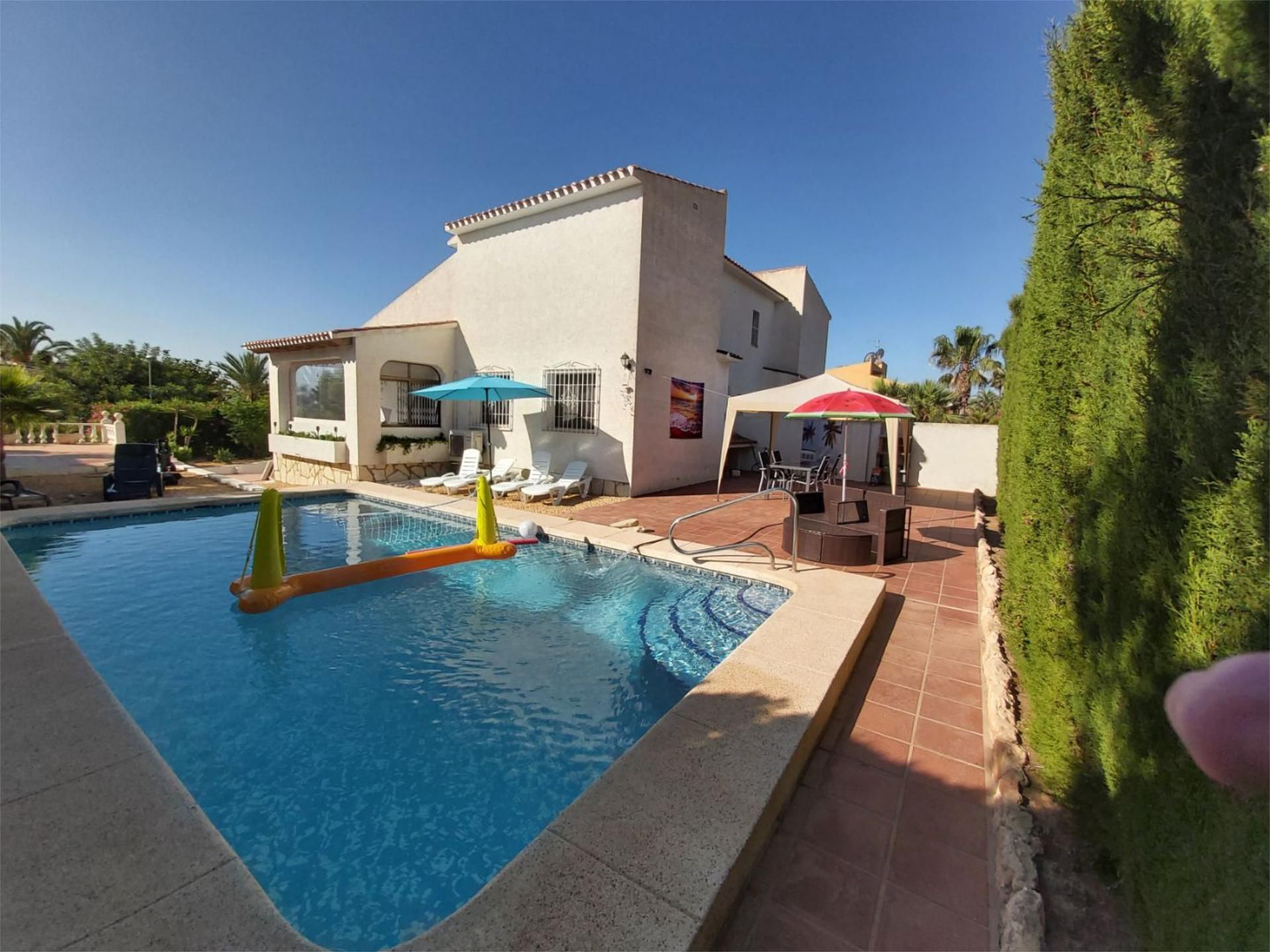 Swimming pool of Single-family semi-detached for sale in La Nucia  with Air Conditioner, Terrace and Swimming Pool