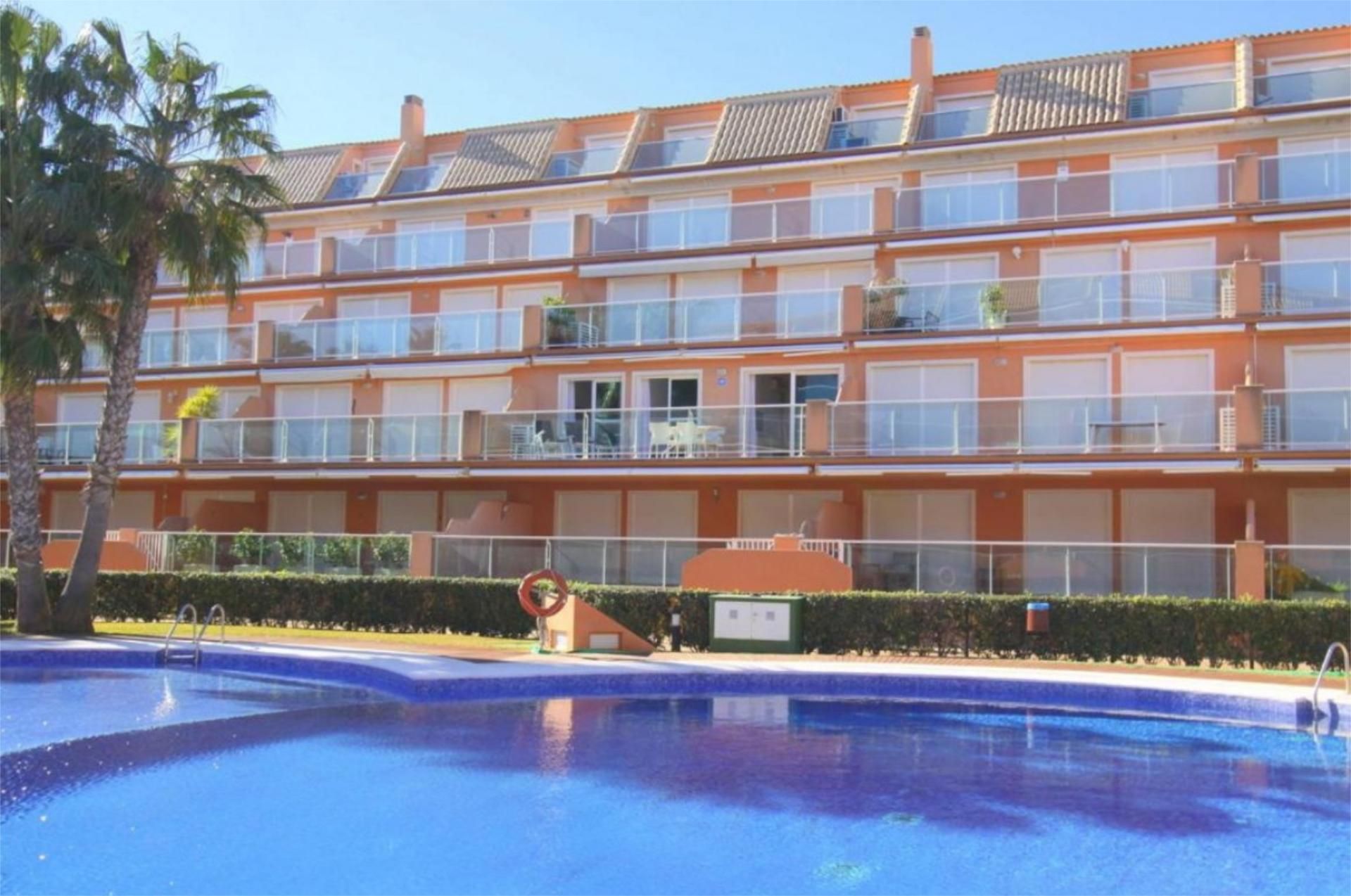 Exterior view of Flat for sale in Dénia  with Air Conditioner, Terrace and Swimming Pool