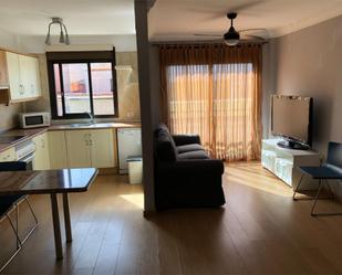 Living room of Flat to share in San Cristóbal de la Laguna  with Parquet flooring, Storage room and Furnished