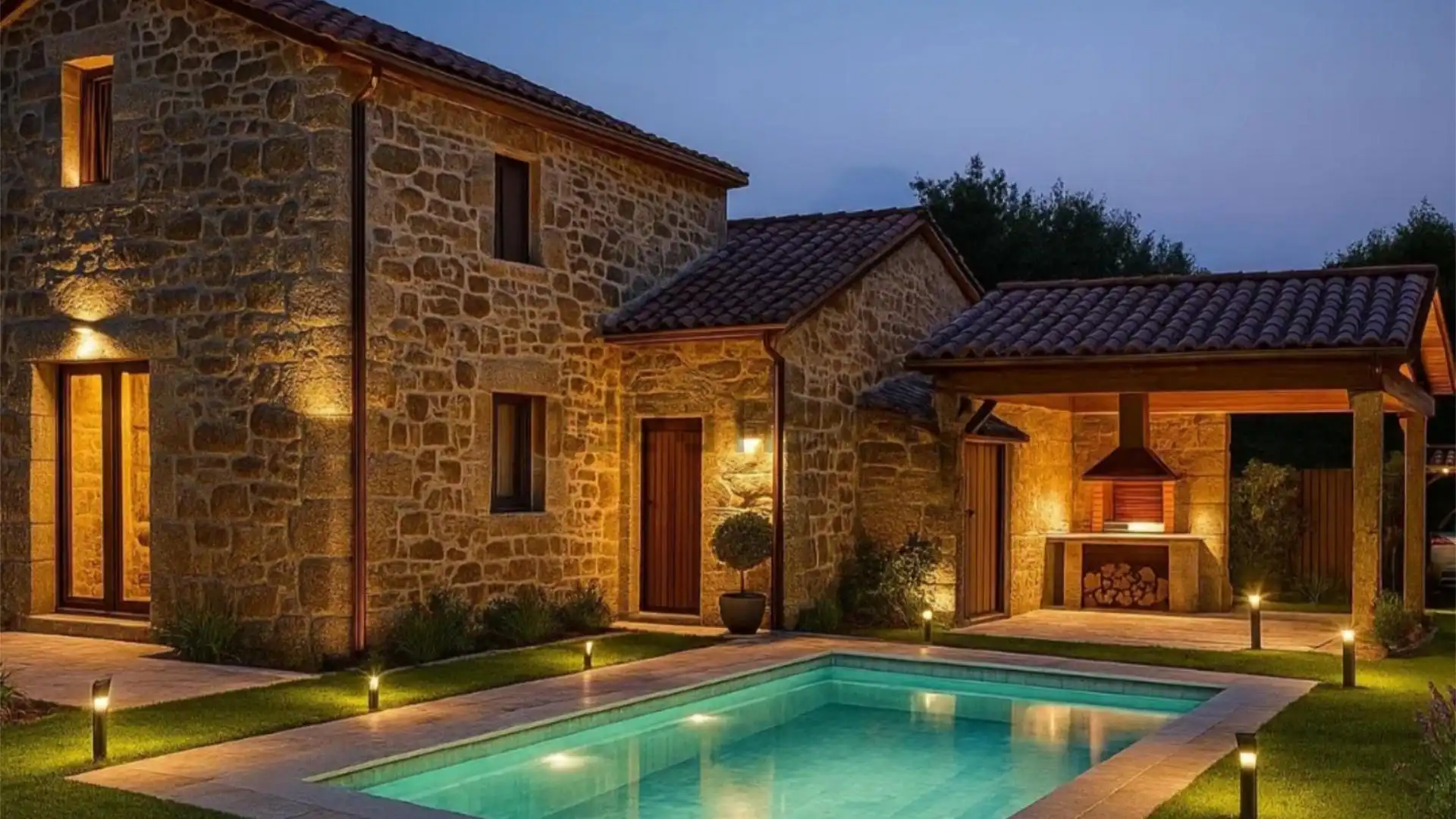 Houses for sale in Lugar Bistipoi, 2, Porto do Son Swimming pool of Houses for sale in Porto do Son with Private garden and Terrace