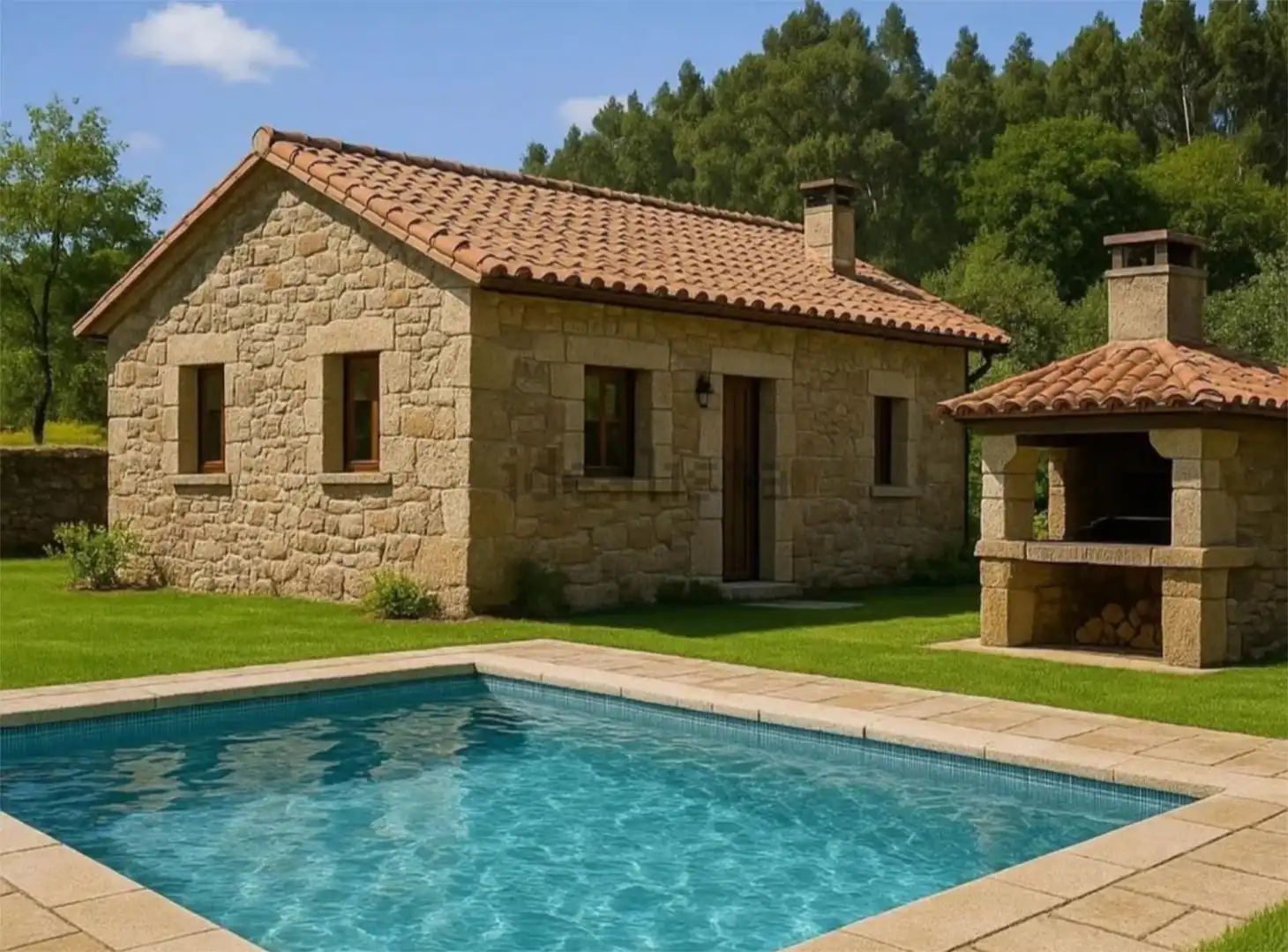 Piscina de Casa o chalet en venta en Porto do Son con Jardín privado y Terraza