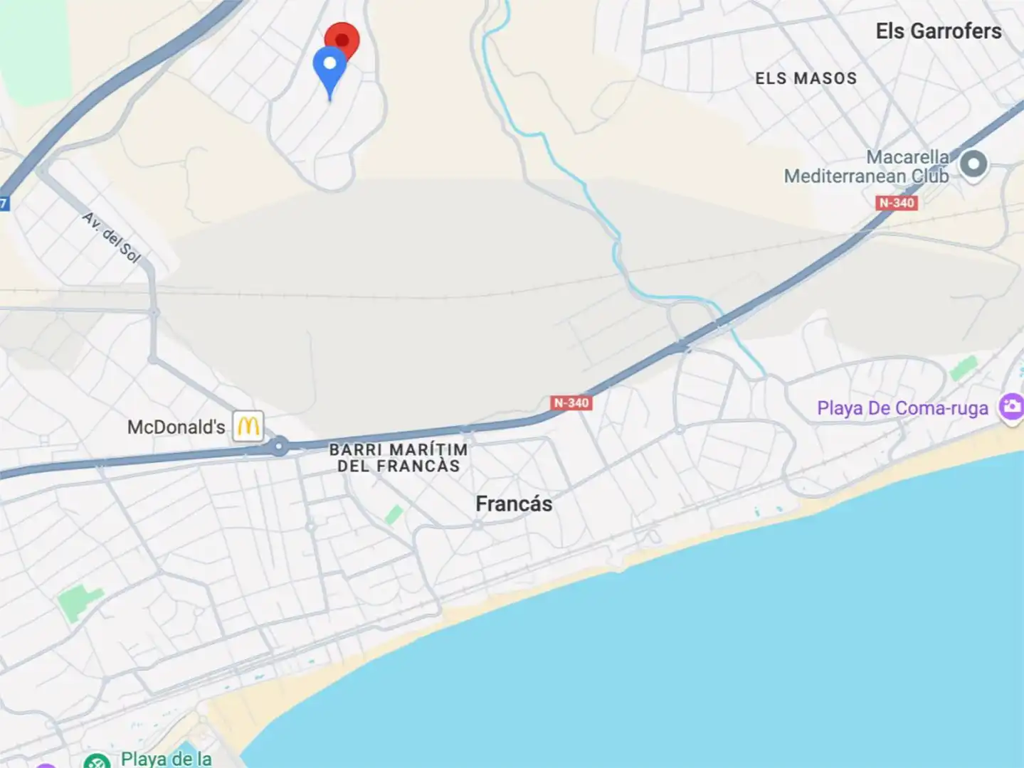 Exterior view of Constructible Land for sale in El Vendrell