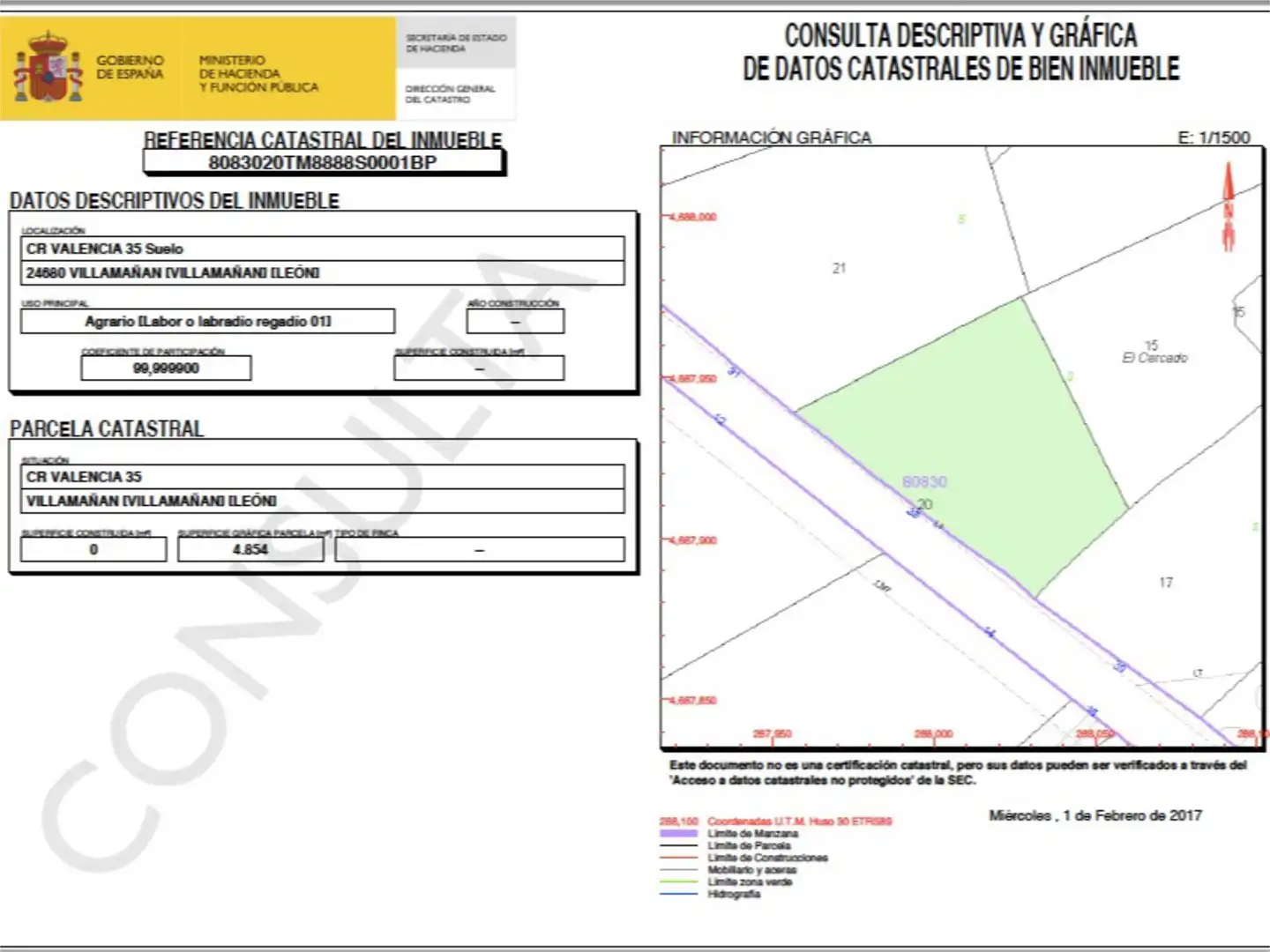 Urbanizable en venta en Carretera Valencia, 14, Villamañán Urbanizable en venta en Villamañán