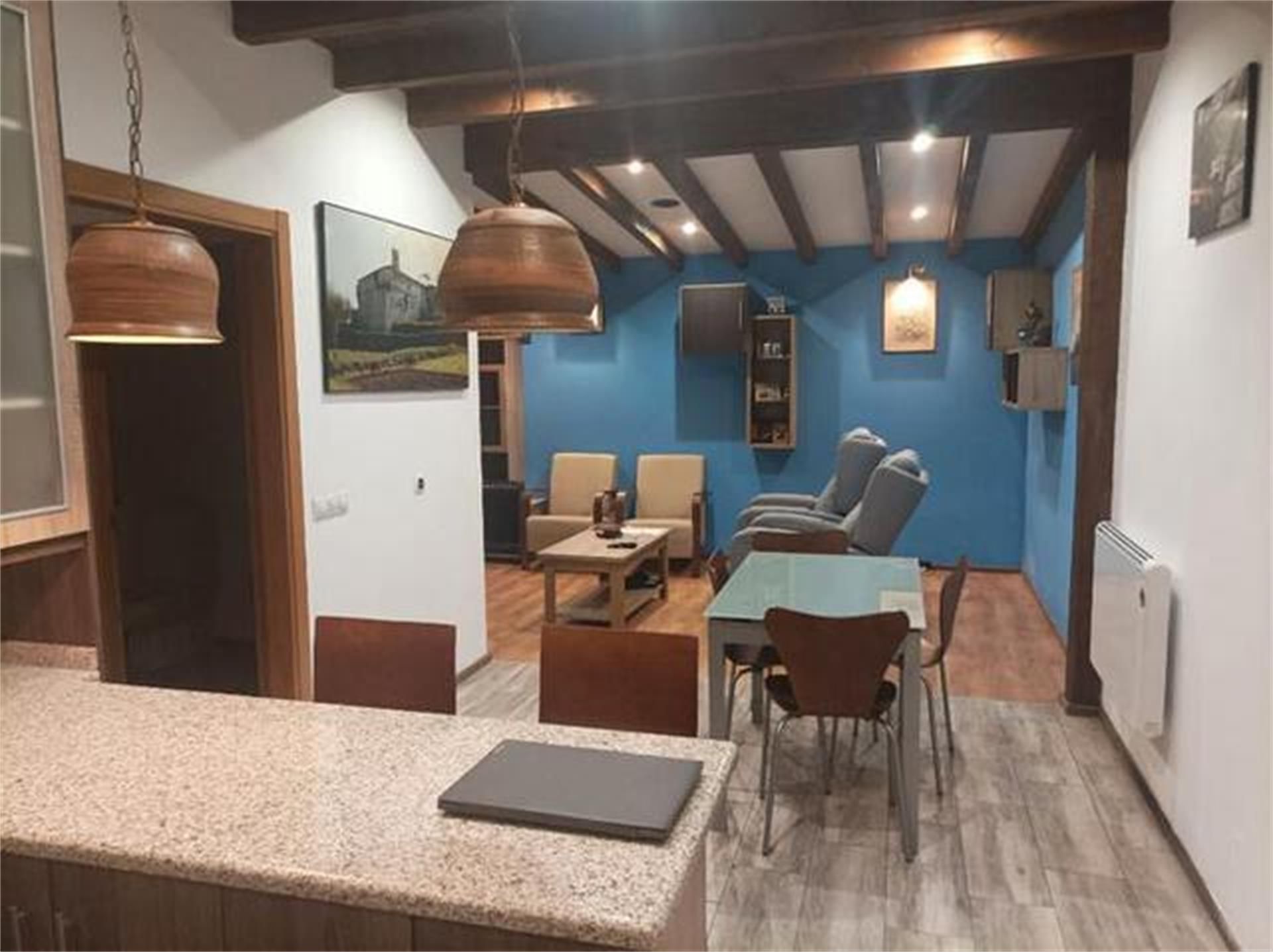 Menjador de Apartament en venda en Antas de Ulla amb Calefacció, Traster i Moblat