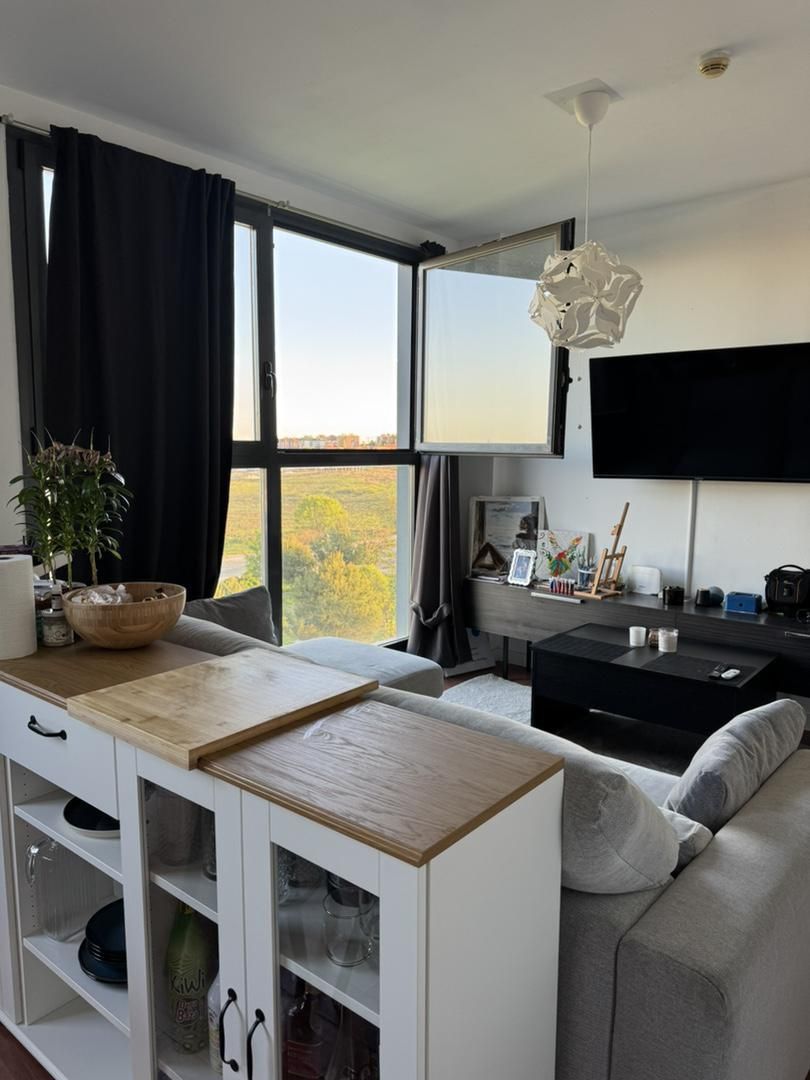 Sala d'estar de Dúplex per a compartir en Leganés amb Aire condicionat, Calefacció i Parquet