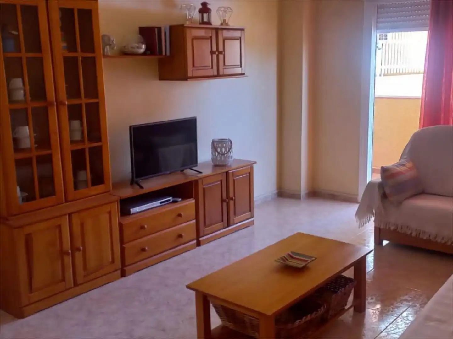Wohnung zur Miete in Calle Sierra de las Moreras, 52, Bahia Wohnzimmer von Wohnung zur Miete in Mazarrón mit Klimaanlage, Privatgarten und Terrasse