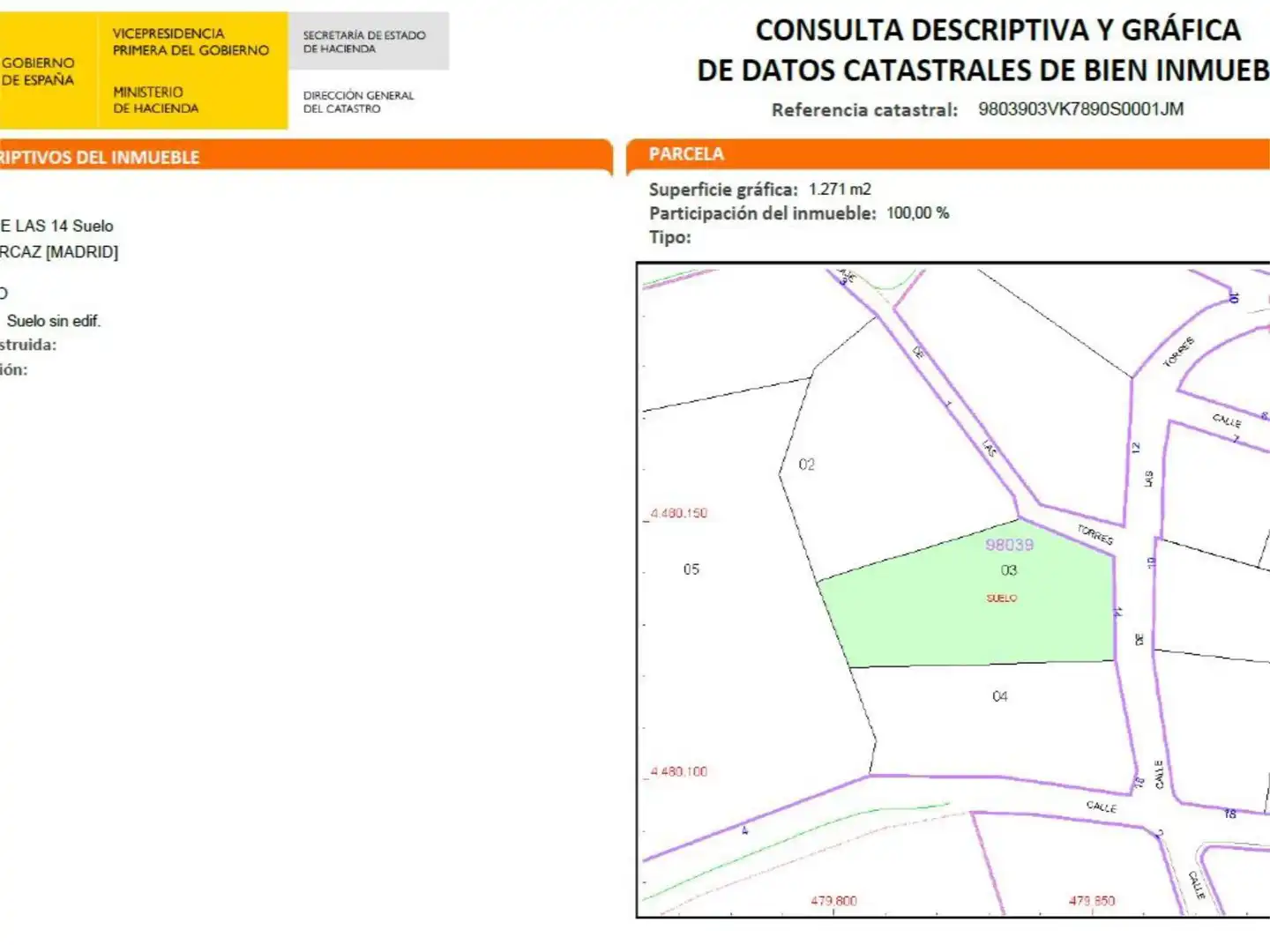 Urbanitzable en venda en Santorcaz