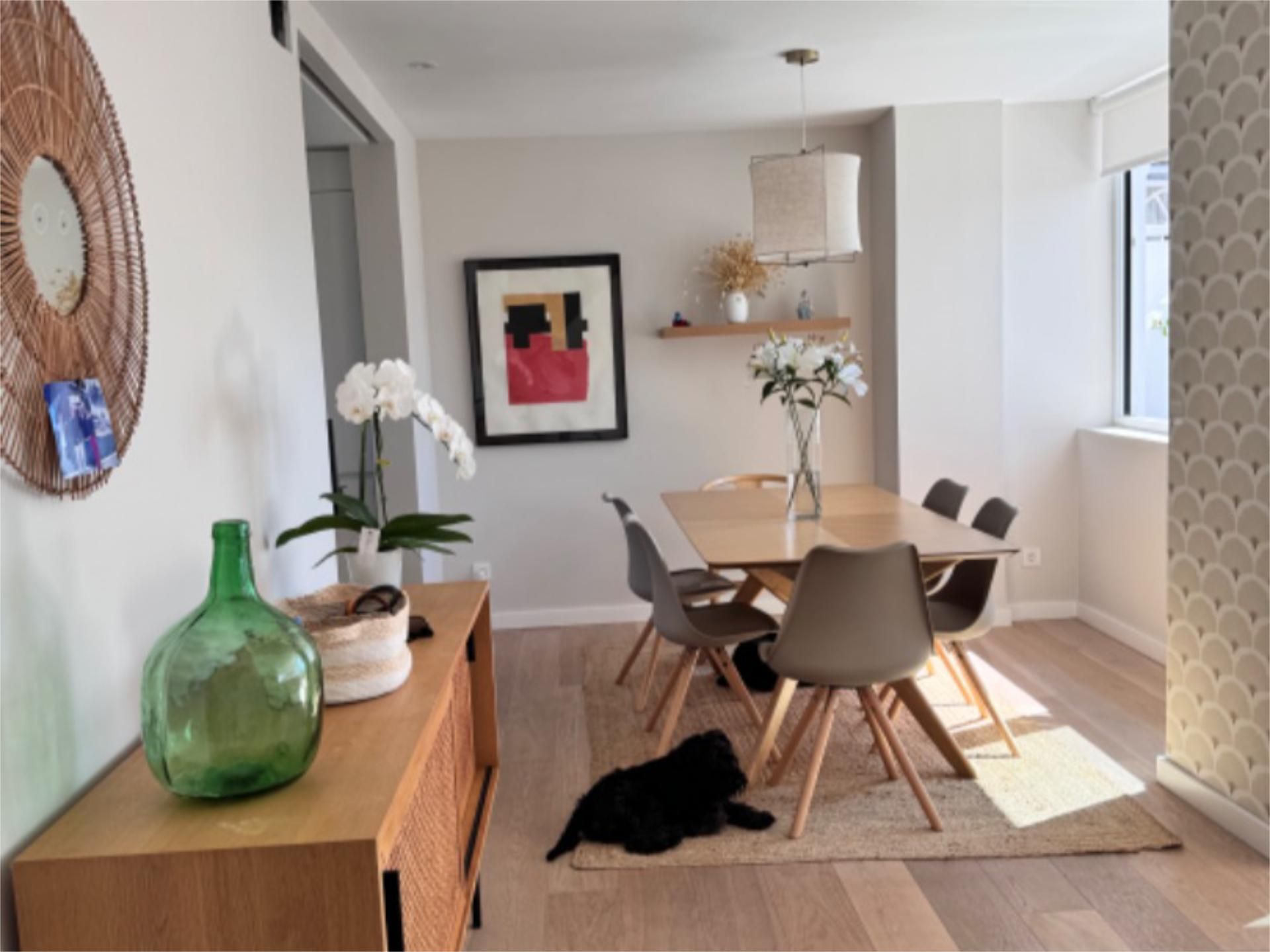 Dining room of Flat for sale in O Grove    with Heating, Parquet flooring and Terrace