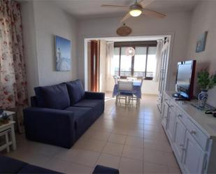 Sala d'estar de Apartament de lloguer en Benidorm amb Aire condicionat, Piscina i Balcó