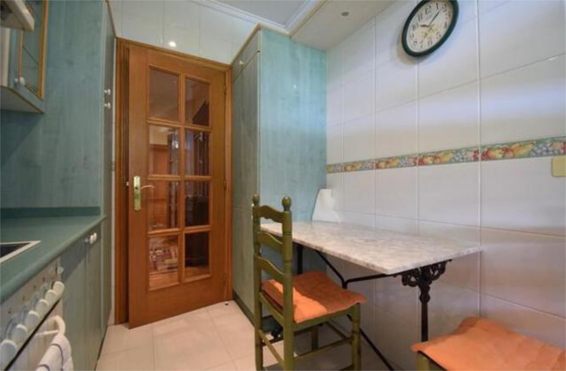Kitchen of Apartment to rent in Lugo Capital  with Heating, Private garden and Storage room