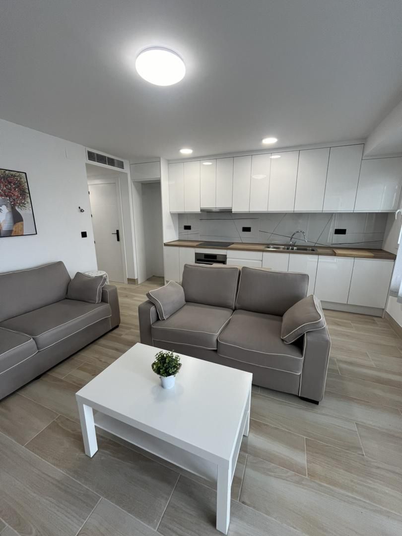 Sala d'estar de Pis de lloguer en  Albacete Capital amb Aire condicionat, Calefacció i Moblat