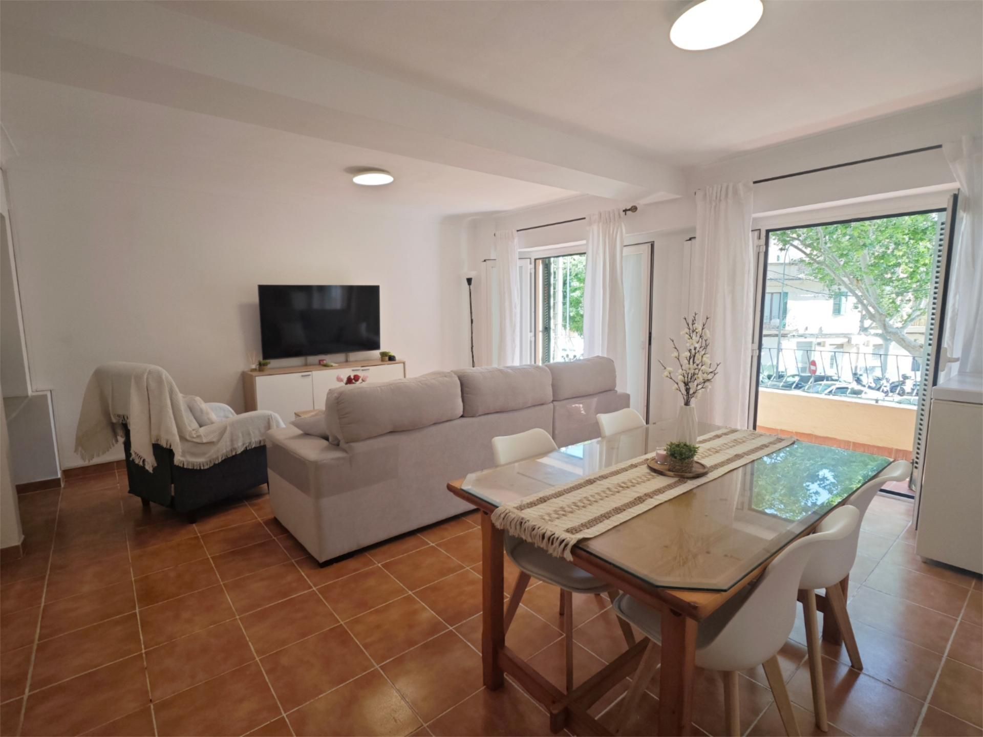 Sala d'estar de Pis en venda en  Palma de Mallorca amb Aire condicionat, Terrassa i Balcó