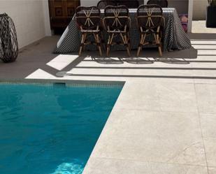 Swimming pool of Single-family semi-detached for sale in Petrer  with Air Conditioner, Terrace and Swimming Pool