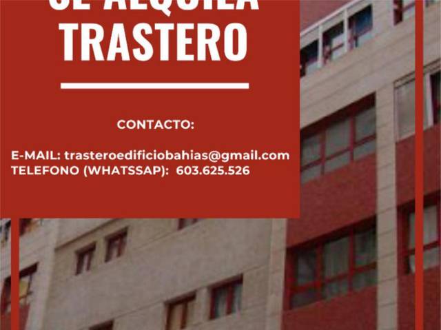 Trastero en Alquiler en Avenida Escaleritas, 54 en Altavista - Don Zoilo