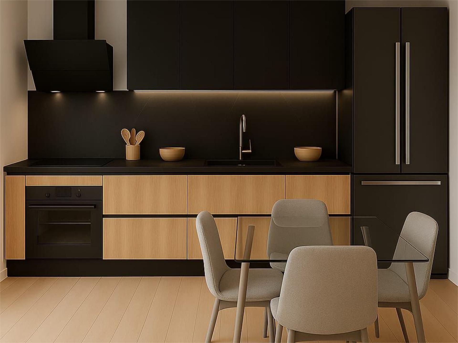 Kitchen of Flat for sale in Vilanova i la Geltrú  with Air Conditioner and Balcony