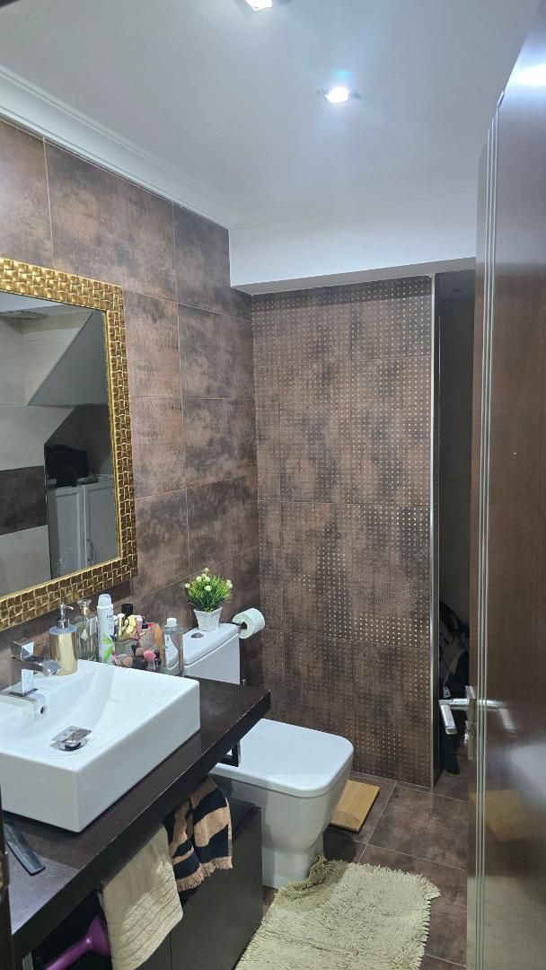 Bathroom of Single-family semi-detached for sale in Puebla de la Calzada  with Heating, Parquet flooring and Storage room