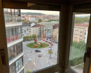 Exterior view of Flat to share in Ourense Capital   with Heating, Parquet flooring and Storage room